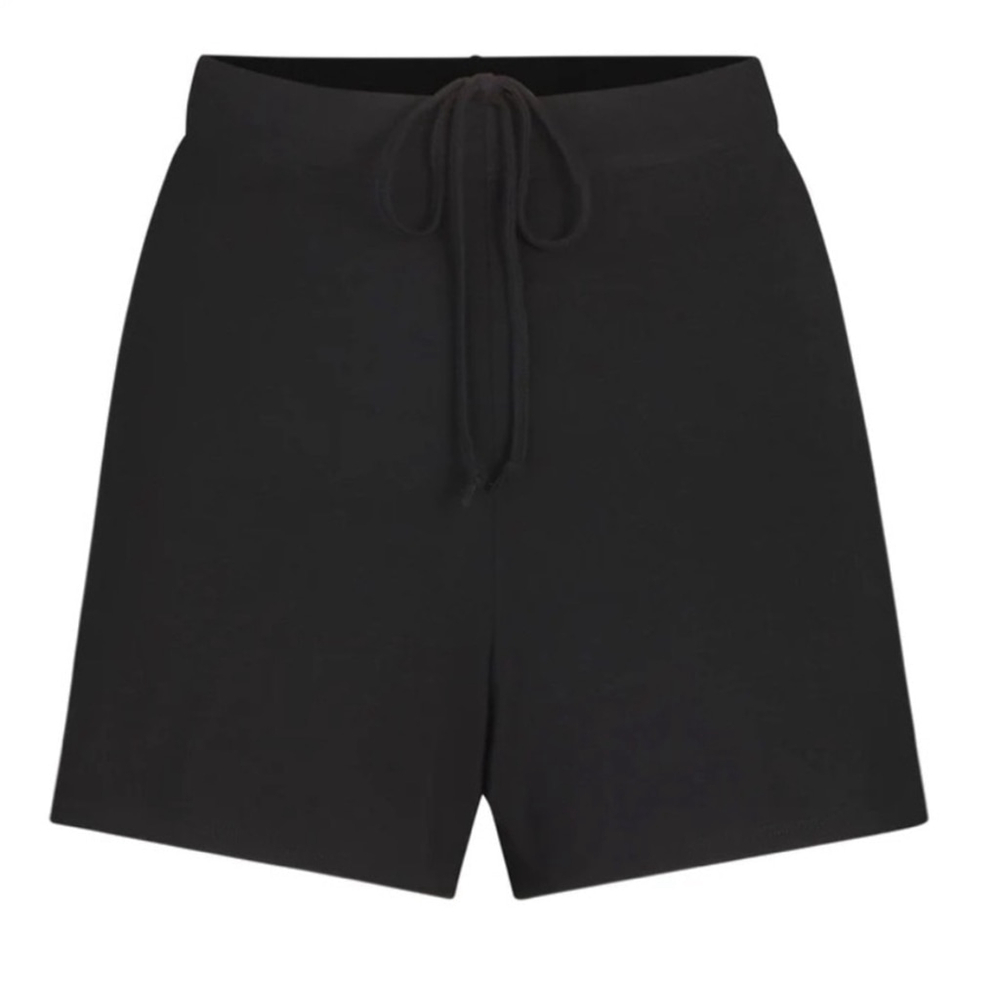 Skims Kim Kardashian Black Onyx Sleep Short Cami Set Relaxed Soft Plus Size 2X - Picture 3 of 12